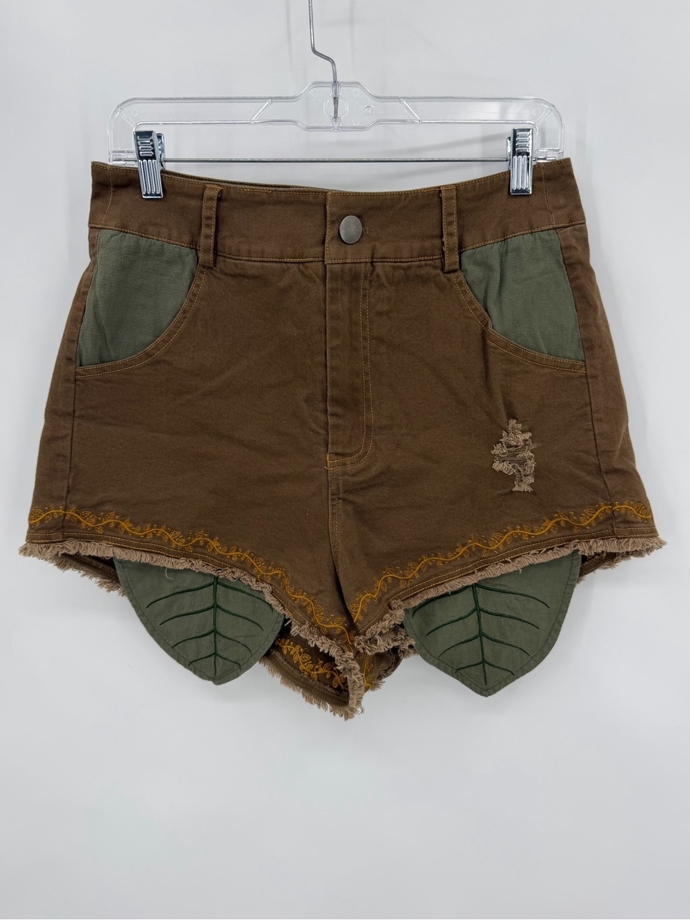 Mochipan NWT Woodland Shorts Cotton Brown Size M